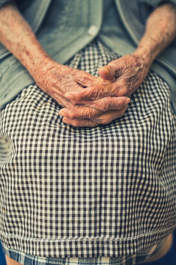 person's hand in shallow focus