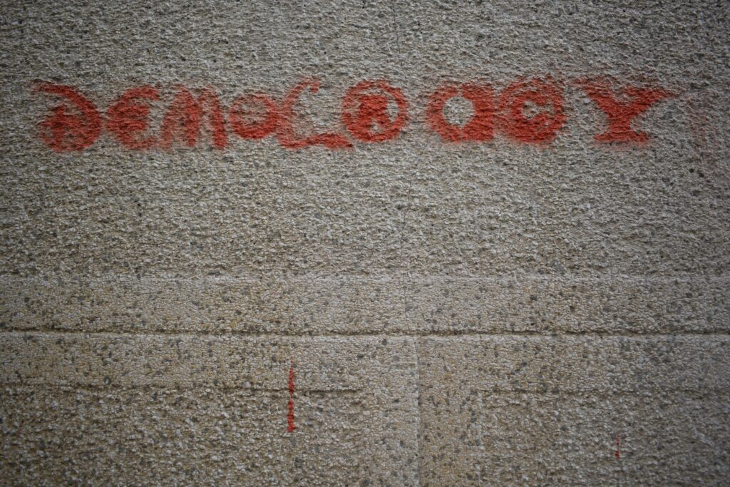 red paint on white pavement