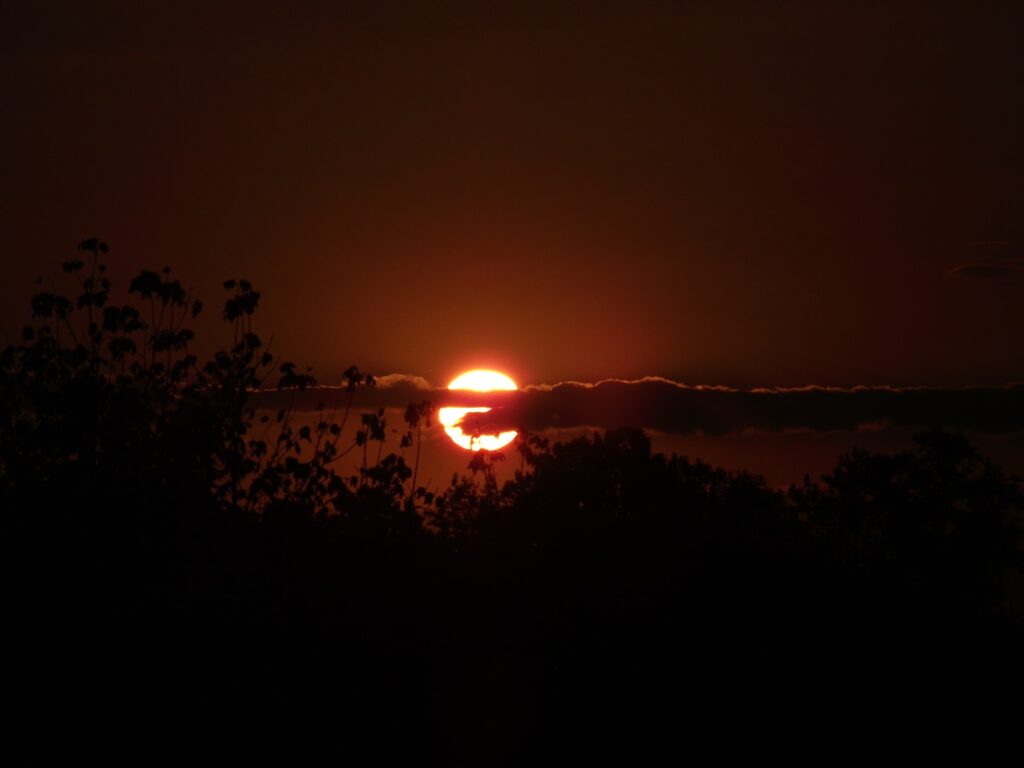 sunset photograph during nighttime