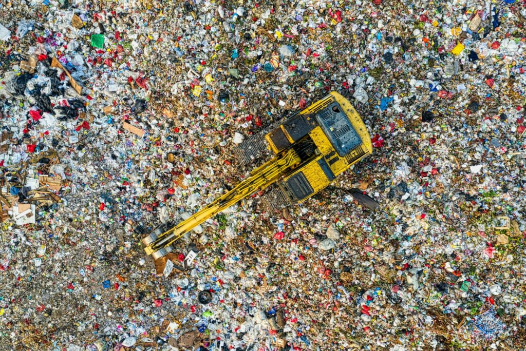 Bird's Eye View Of Landfill